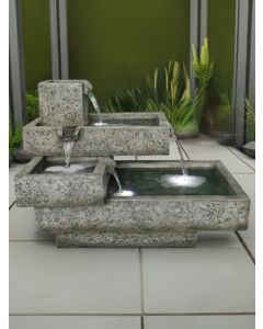 Oakland Stacked Troughs Water Feature