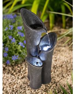 Solar Pouring Columns Water Feature