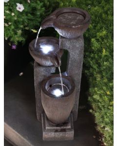 Solar Pouring Bowls Water Feature