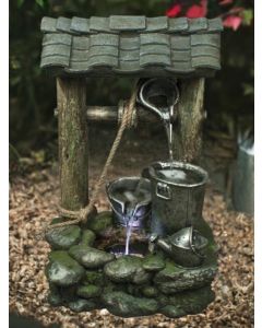 Three Bucket Wishing Well Water Feature