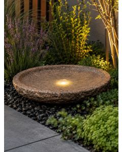 Rosara Pink Granite 60cm Babbling Bowl Water Feature Kit