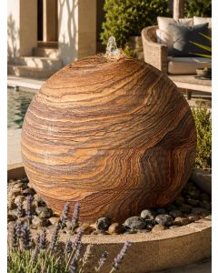 Lunari Rainbow Sandstone 90cm Sphere Water Feature
