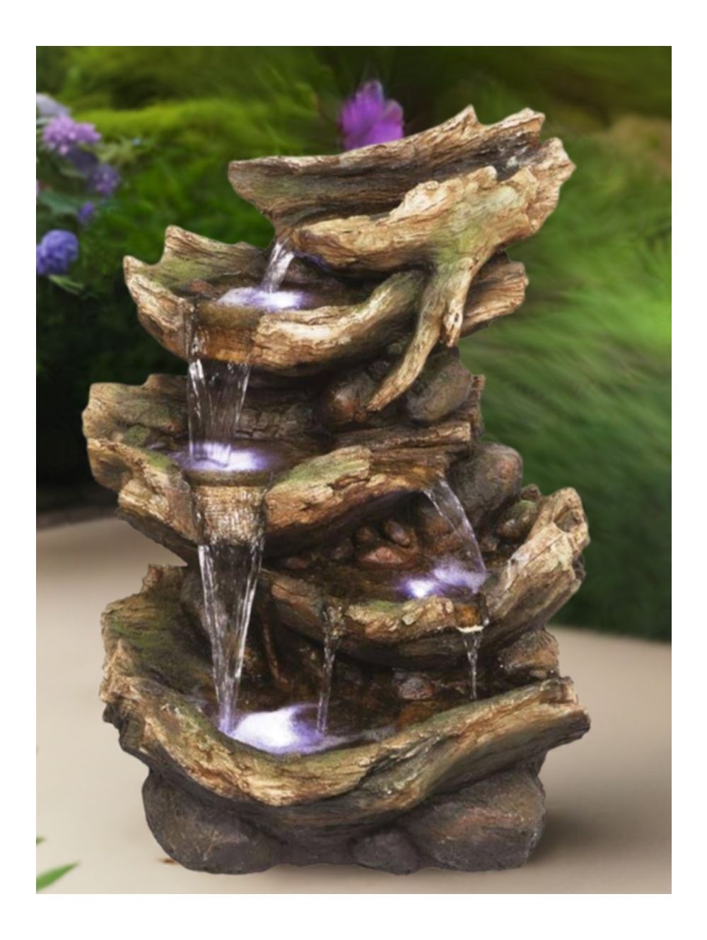 String Water Feature Fall 6 Fall Driftwood Water Feature by Aqua Creations - WaterFeatures