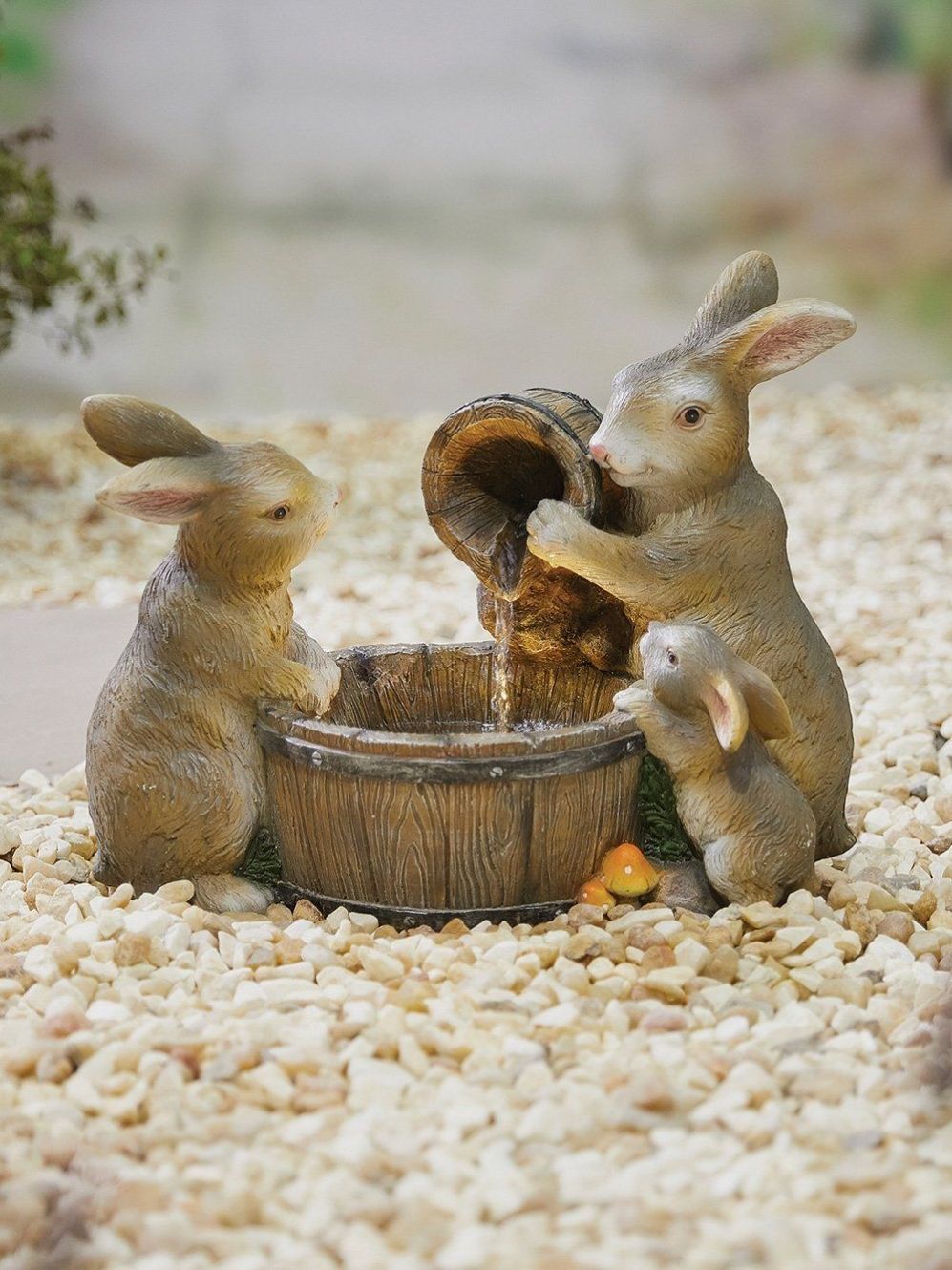 Waterfall Rabbit Arrangement Rabbit Water Feature