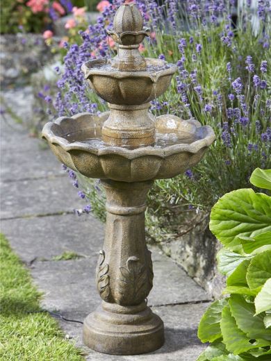 Solar Kingsbury Bird Bath Water Feature