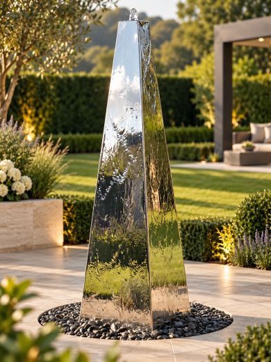 Tissino Steel 1.8m Pyramid Water Feature