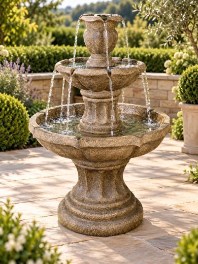Three Tier Classic Stone Fountain