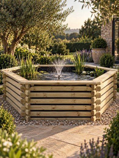 400 Gallon Swedish Deck Pond