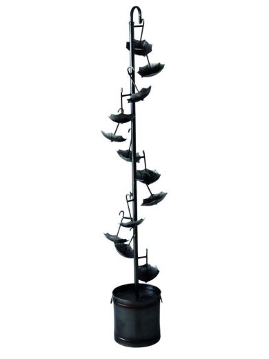 Metal Umbrella Water Feature