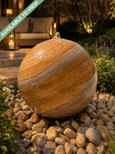 Lunari Rainbow Sandstone 50cm Sphere Water Feature