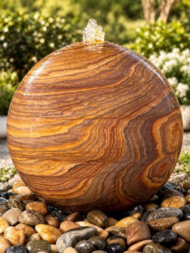 Lunari Solar Rainbow Sandstone 50cm Sphere Water Feature