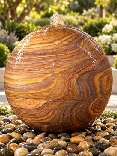 Lunari Rainbow Sandstone 75cm Sphere Water Feature