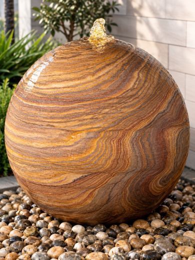 Lunari Rainbow Sandstone 90cm Sphere Water Feature