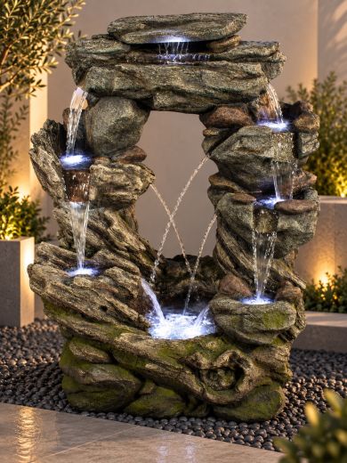 Connecticut Rock Falls 133cm Water Feature