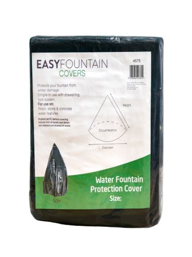 Packaged water fountain protection cover