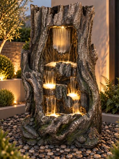 Large Hollow Falls 133cm Water Feature