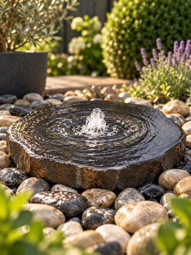 Miren Babbling Basalt Water Feature