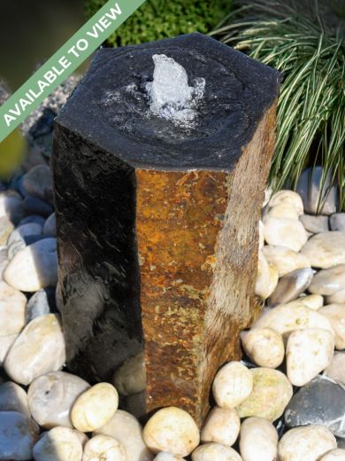 Caldera Basalt 50cm Polished Column Water Feature