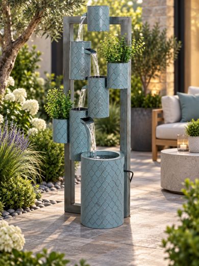 Greencastle Zinc Metal Water Feature