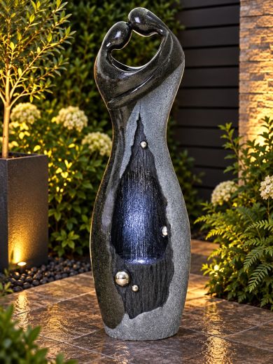 Granite Couple Rain Effect Water Feature