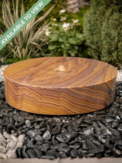 Large Rainbow Sandstone Mill Wheel Water Feature