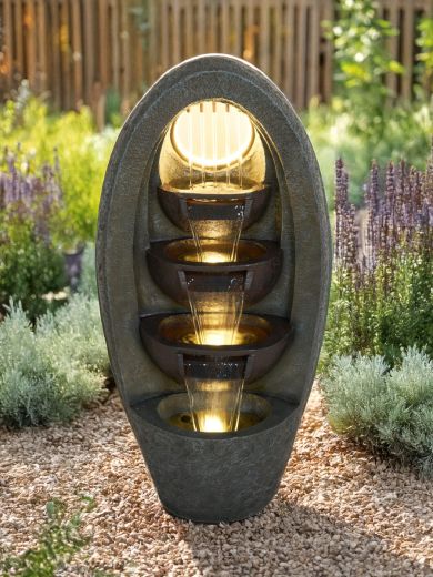 Millford Three Fall Rain Effect Water Feature