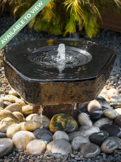 Miren Babbling Basalt and Plinth Water Feature