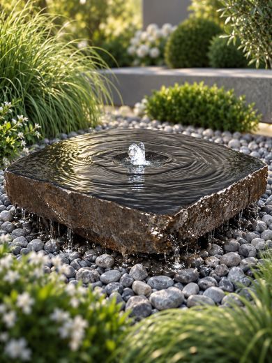 Miren Extra Large Babbling Basalt Water Feature