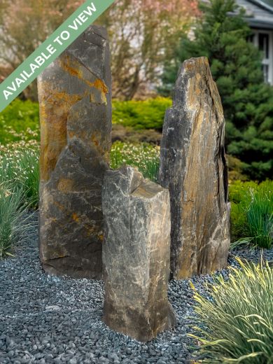 Allia Trio Slate Monolith Water Feature