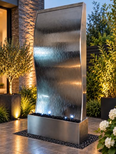 Mumbai Stainless Steel 300cm Water Feature