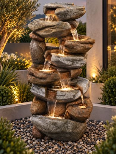 Oklahoma Rock Falls 152cm Water Feature