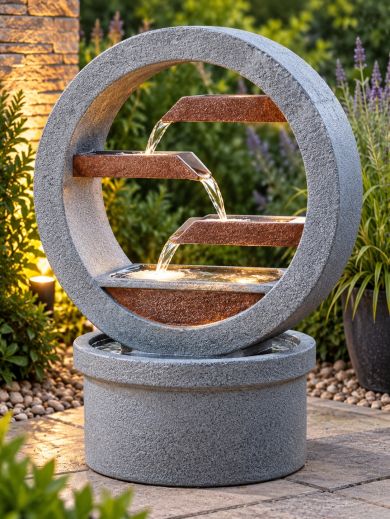 Solar Omega Cascade Water Feature