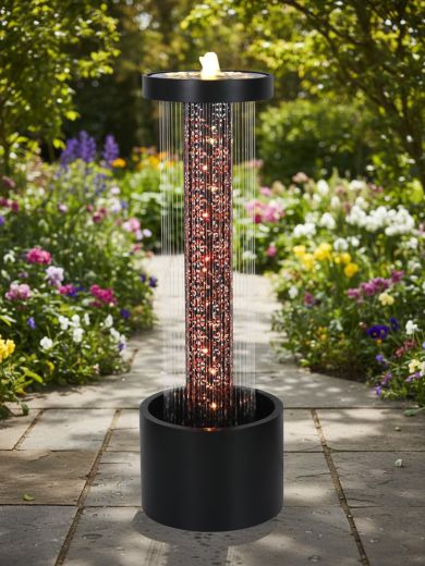 Drumquin Zinc Metal Rain Effect Water Feature