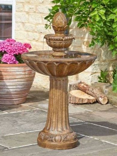 Solar Queensbury Bird Bath Water Feature
