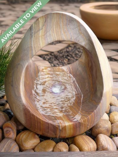Rainbow Sandstone Babbling Basket Water Feature
