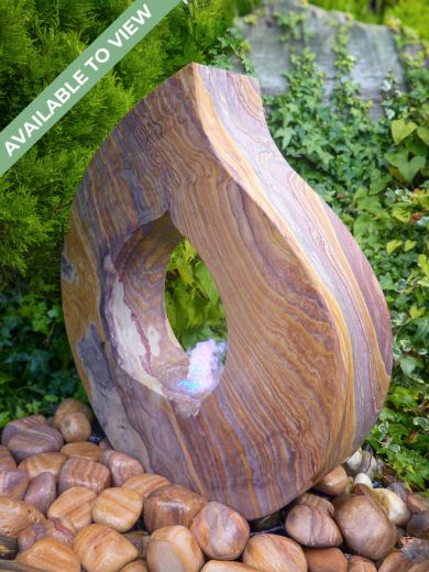 Rainbow Sandstone Babbling Flame Water Feature