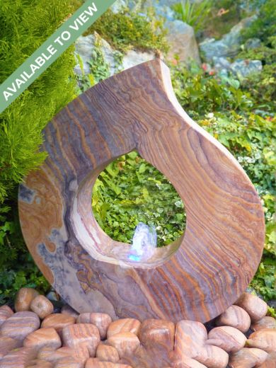 Rainbow Sandstone 45cm Babbling Flame Water Feature 