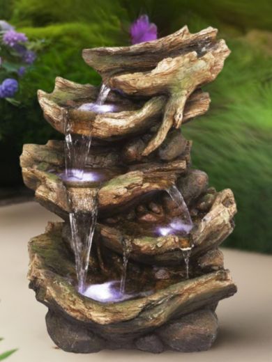 Six Fall Driftwood Water Feature