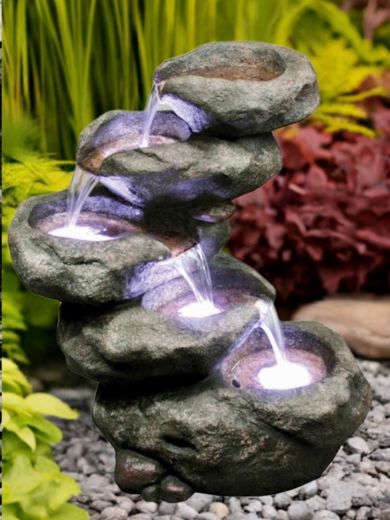 Five Pool Boulder Water Feature