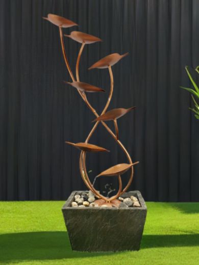 Solar Cheshire Leaves Water Feature