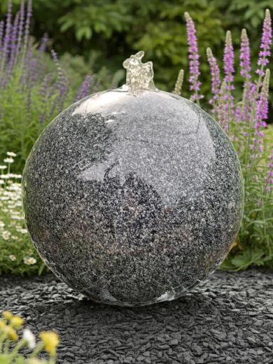 Monara Dark Grey Granite 40cm Sphere Water Feature