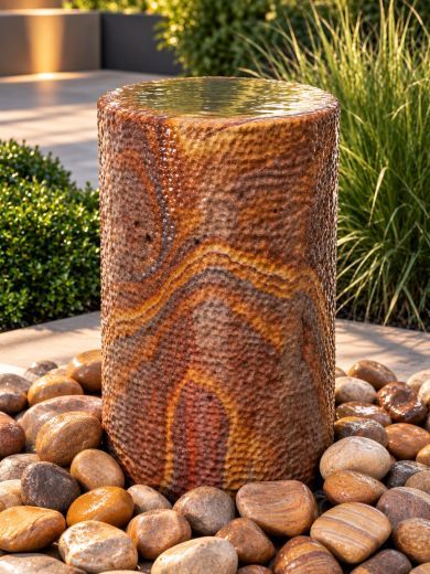 Rhyme Rainbow Sandstone 50cm Column Water Feature