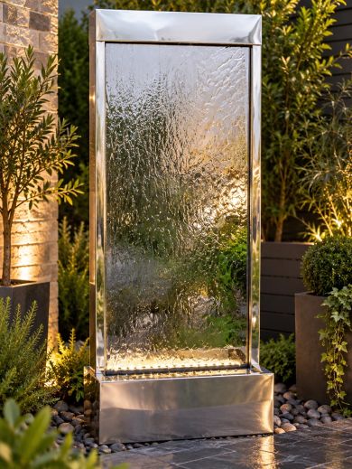 San Jose Stainless Steel Wall Fountain