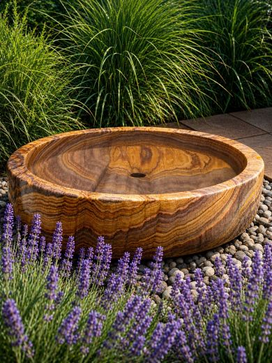 Rosara Rainbow Sandstone 60cm Babbling Bowl Water Feature