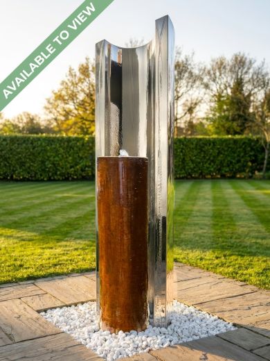 Serio Metallo Steel & Corten 1.2m Water Feature