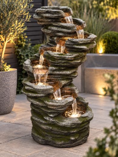 Seven Fall Slate Water Feature