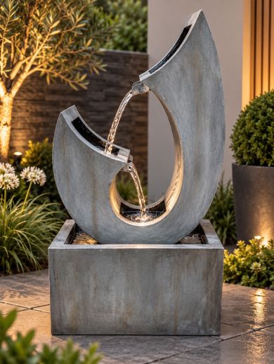 Trento Zinc Metal Water Feature