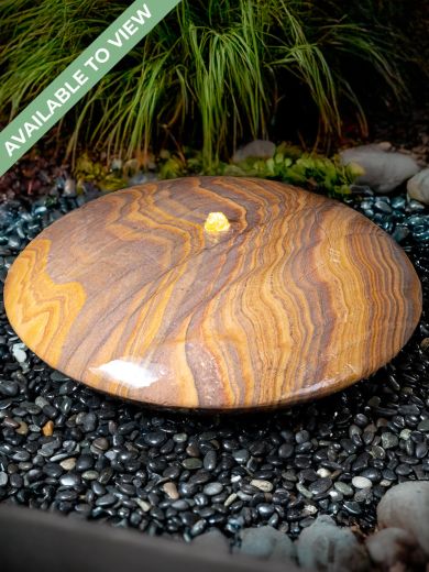 Rainbow Sandstone UFO Pebble Fountain 