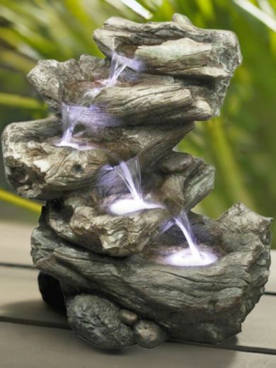 Four Fall Driftwood Water Feature