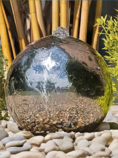Berlin 50cm Steel Sphere Water Feature